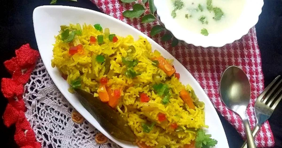 Veg pulao kadhi Recipe by Krupa Kapadia Shah Cookpad