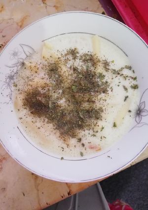 صورة لوصفة معكرونه باللبن