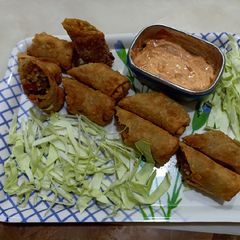 A picture of Whole wheat spring rolls.