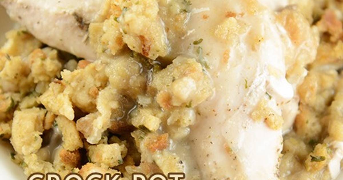 Slow cooker chicken and stuffing Recipe by Robin Michele Porter Cookpad