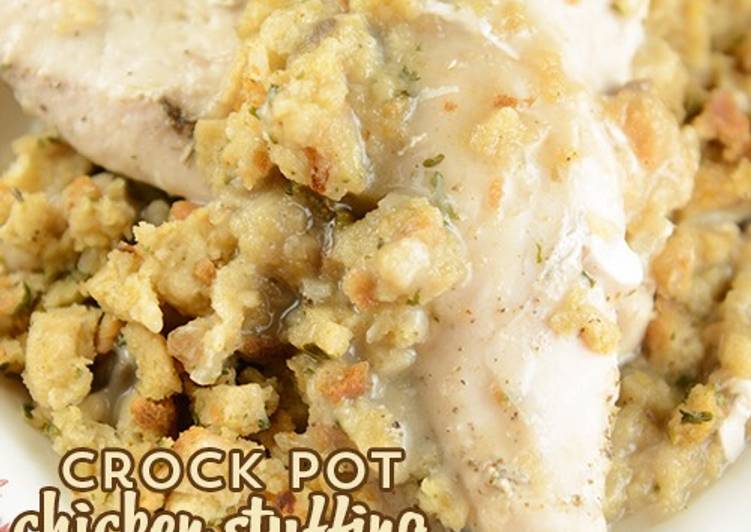 Slow cooker chicken and stuffing