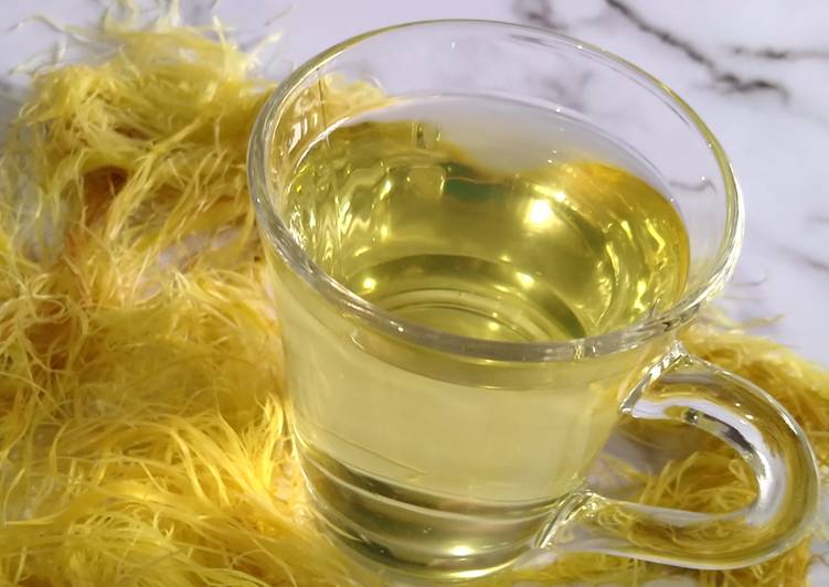 Resep masakan Teh Rambut Jagung / Golden Tea (Corn Silk Tea) | Langkah Membuat Teh Rambut Jagung / Golden Tea (Corn Silk Tea) Yang Mudah Dan Praktis
