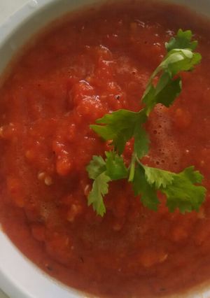 A picture of Momos Chutney.