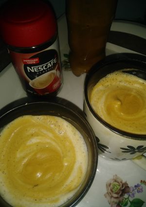 A picture of Foamy Creamy coffee with in 2 minutes.