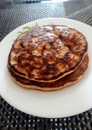 Una foto de Pancakes de manzana saludables 🍎🥞