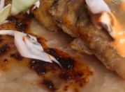 Una foto de tacos de camaron