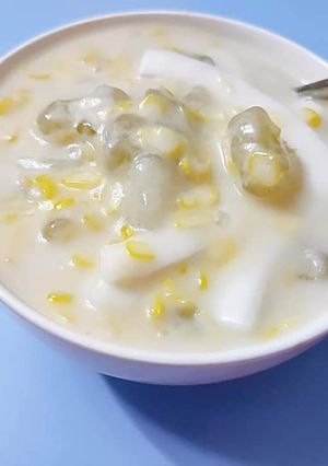 Hình của món Ăn vặt cực thích 2: Chè bắp bột năng.