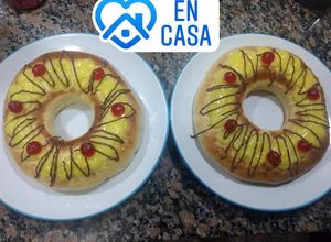 Una foto de Rosca de Pascua con crema pastelera, FACILÍSIMA!