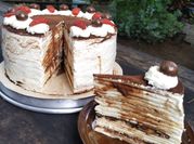 Gambar mille crepes cokelat