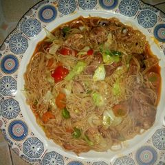 Vegetables spaghetti A picture of Vegetables spaghetti.