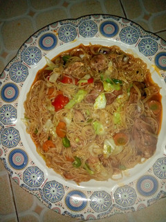 A picture of Vegetables spaghetti.