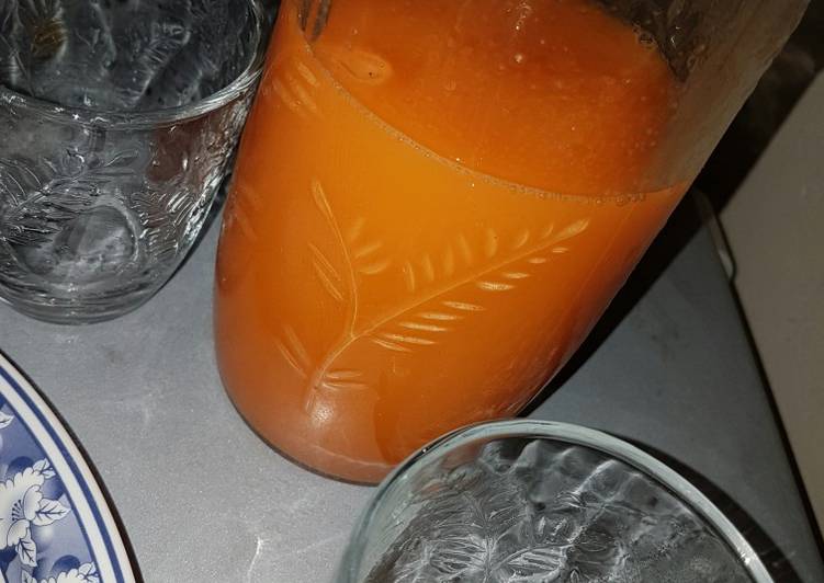 Steps to Prepare Any-night-of-the-week Carrot Orange juice