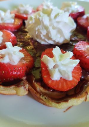 Nutellás gofri recept fotója