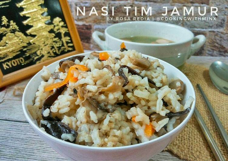 Nasi Tim Jamur ala Jepang