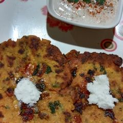 A picture of Rajasthani Tikkar Parantha.