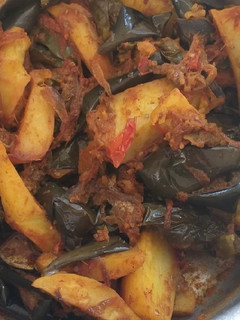 A picture of Brinjal,Potatoes n Capsicum#authors marathon.