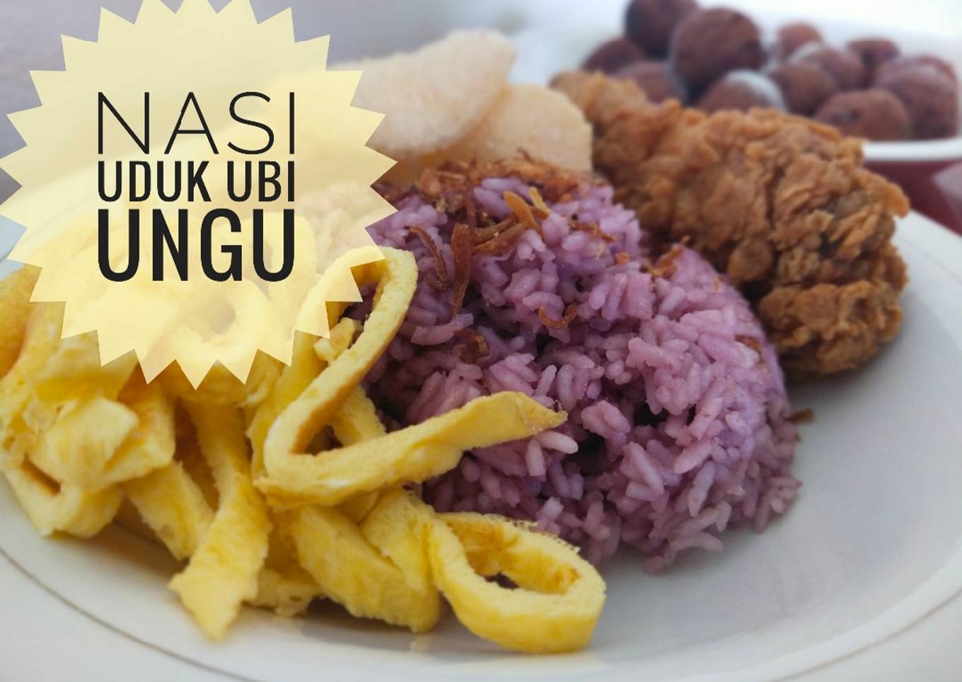 Nasi Uduk Ubi Ungu