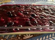Una foto de mousse de frutilla