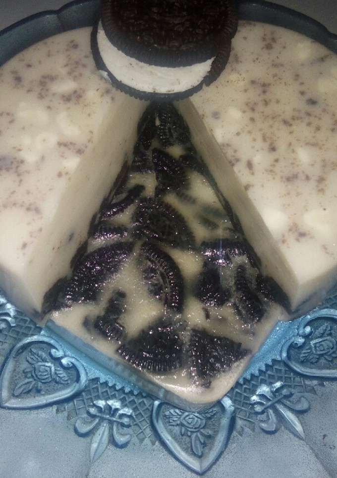 Foto resep Puding susu oreo