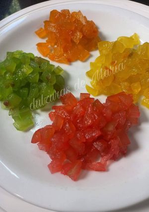 Una foto de Fruta abrillantada casera