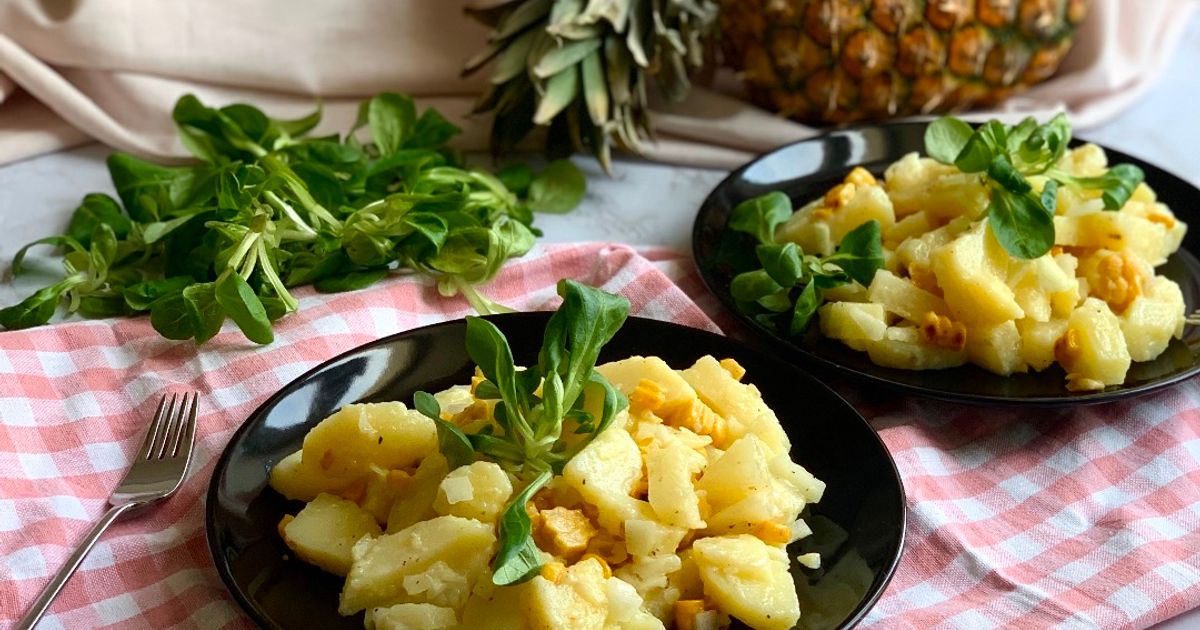 Sommerlicher Kartoffelsalat Mit Ananas Rezept von Studentenfutter ... Sommerlicher Kartoffelsalat Mit Ananas Rezept von Studentenfutter ...