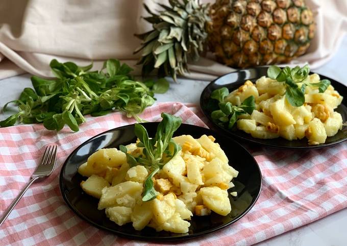 Sommerlicher Kartoffelsalat mit Ananas
