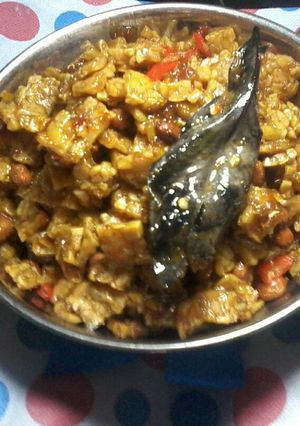 Foto resep Kering tempe manis pedas poll😓👍👌