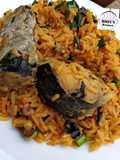 Jollof rice with iru