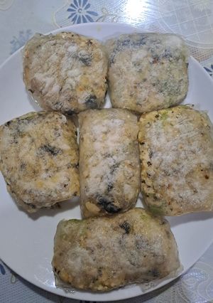 Foto resep Vegan Rice Paper Dimsum (dumplings) with Tofu Fillings | pan fried