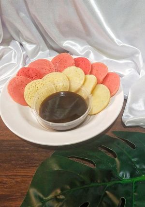 Foto resep Serabi Merdeka kuah kinca durian