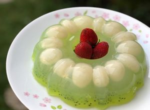 Foto resep Puding longan melon syantiek