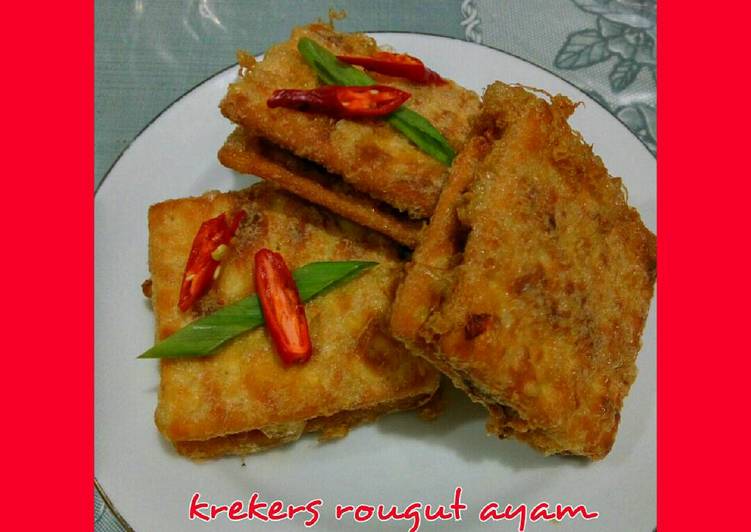 Krekers isi rougut sayur ayam