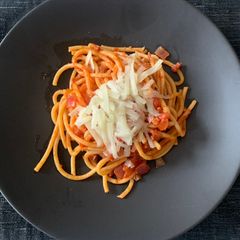 A picture of Pasta all’Amatriciana.