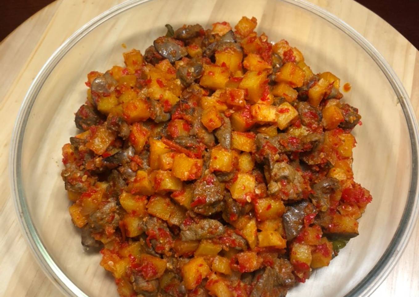 13. Balado / sambal goreng kentang ati