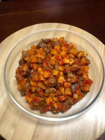 Langkah Gampang Menyiapkan Resep 13. Balado / sambal goreng kentang ati yang Bisa Manjain Lidah Anti Ribet, Mantap Sekali