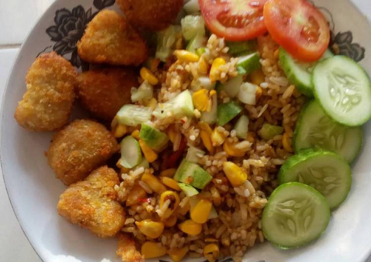 Resep Fried rice with nugget, Lezat
