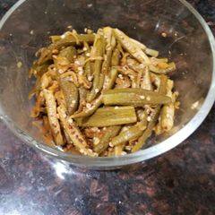 A picture of Bhindi Stir fry.