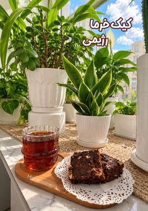 عکسی از دستور کیک خرما رژیمی
