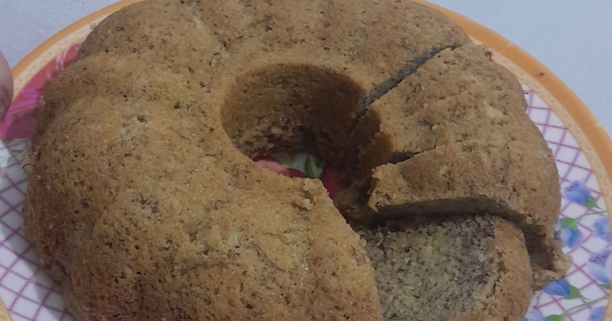 Bolu pisang tanpa mixer takaran sendok