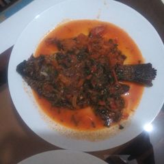A picture of Wet fried tilapia.