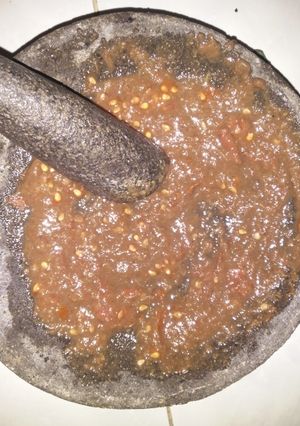 Foto resep SmS (Sambal mentah Semenit)