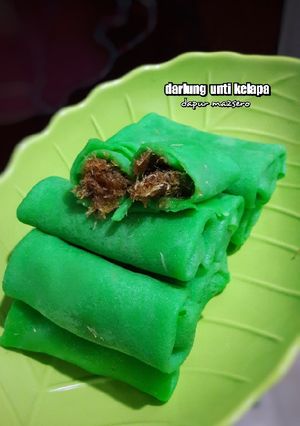 Foto resep Dadar gulung pandan unti kelapa
