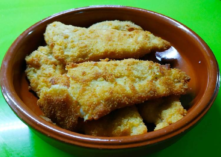 Filetes de merluza🐟 rebozados