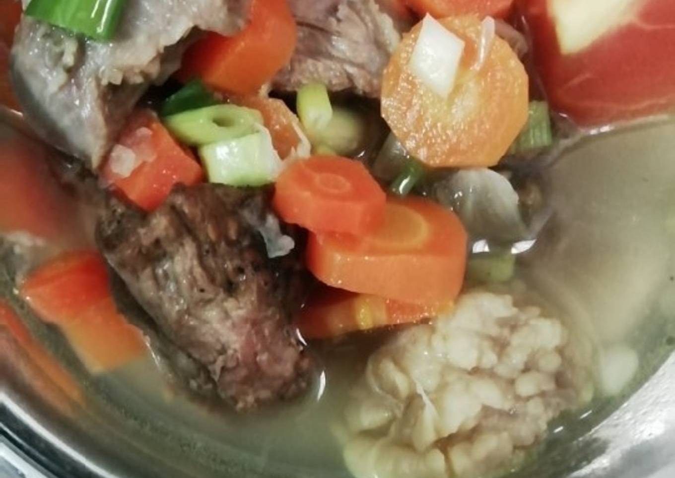 SK sup (Sapi kambing sup) sederhana