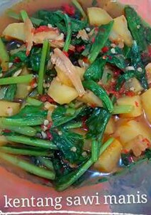 Foto resep Kentang sawi manis