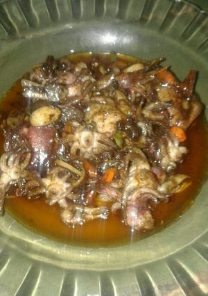 Foto resep Kepala cumi saos tiram pedas