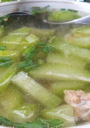 Hình của món Canh bí xanh thịt xay.