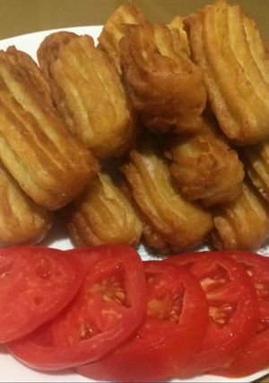 عکسی از دستور بامیه سیب زمینی