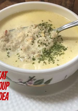 Foto resep Keto Sup Krim Kepiting / Crab Meat Cream Soup