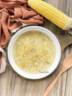 Foto resep Sup jagung telur
